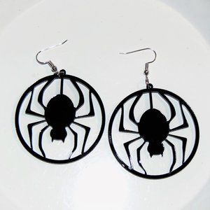 Large Spider Design Earrings